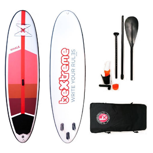 Paddle surf hinchable BeXtreme Whale. Tabla SUP hinchable incluye remo, bolsa, mancha y kit reparación. - Spainity
