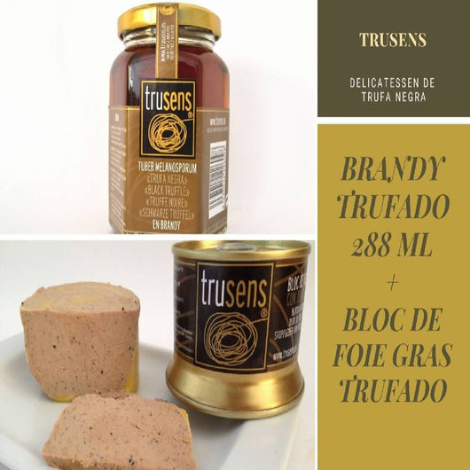 Brandy Trufado 288 ml + Bloc de Foie Gras Trufado