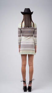 Striped adjusted dress / Body conscious