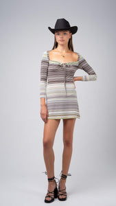 Striped adjusted dress / Body conscious