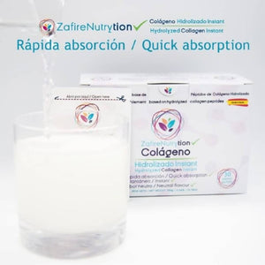 ZAFIRE NUTRYTION COLAGENO HIDROLIZADO INSTANT 30 SOBRES 10 GR - Spainity