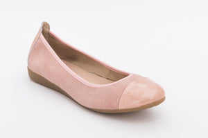 Zapatos bajos bailarina Fanatik mujer piel rosa 9333 hecho en España