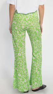 ÚLTIMAS UNIDADES - Flowing wide-leg green trousers