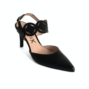 Zapatos salón 85mm. Fanatik mujer piel charol negro 3653 hecho en España